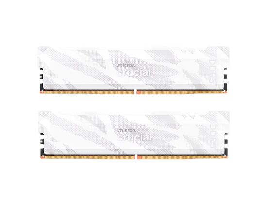 Модуль памяти для компьютера DDR5 32GB (2x16GB) 6400 MHz Pro Overclocking White Micron (CP2K16G64C32U5W)
