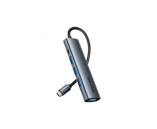 Концентратор VENTION USB-C to 4xUSB 3.0 + 1xUSB-C black (TGZHB)
