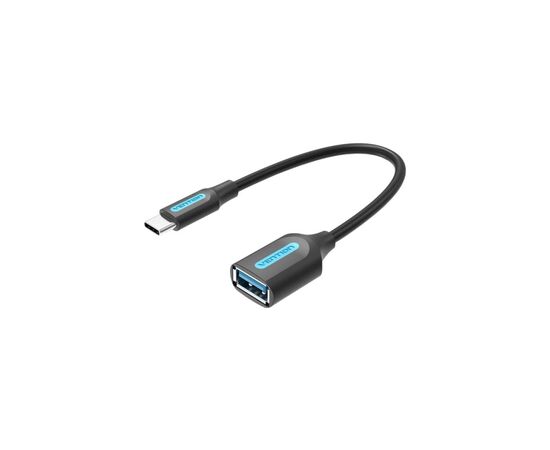 Перехідник OTG USB 3.1 AF to USB-C 0.15m black VENTION (CCVBB)