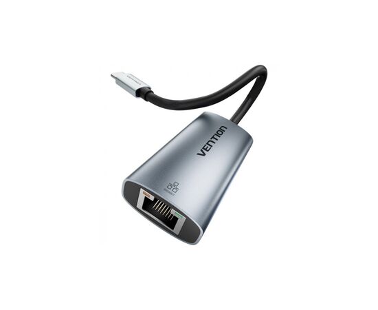 Переходник USB-C to RJ45 Ethernet 1000Mbps black VENTION (CFPHB), изображение 2