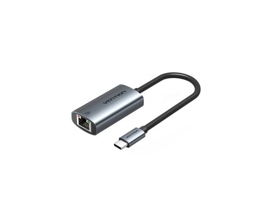 Переходник USB-C to RJ45 Ethernet 1000Mbps black VENTION (CFPHB)