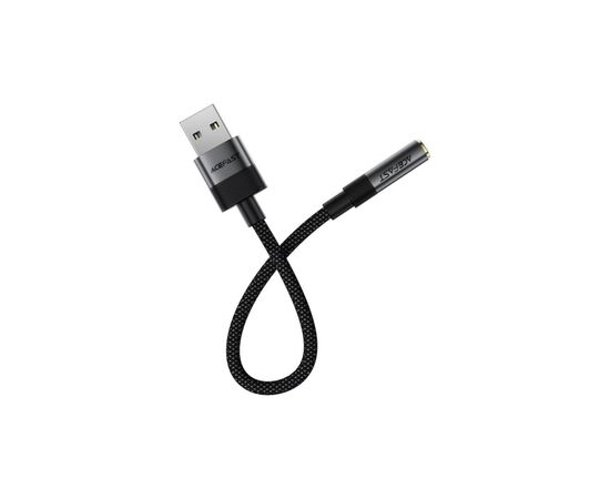Перехідник USB AM to 3.5mm F 0.15m black Acefast (6974316285298), зображення 3