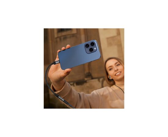 Перехідник USB-C to 3.5mm F 0.15m DAC audio black Acefast (6974316285281), зображення 5
