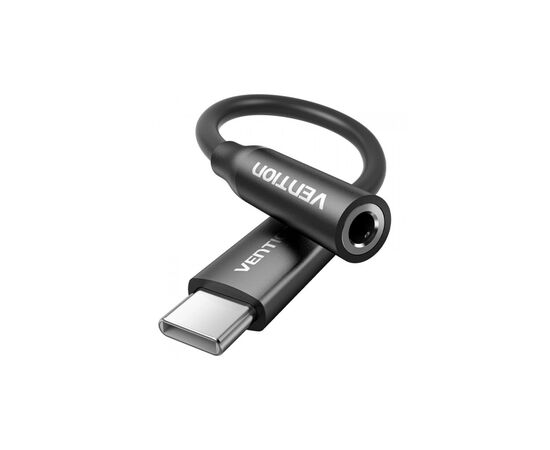 Переходник USB-C to 3.5mm M black VENTION (BIIBA)