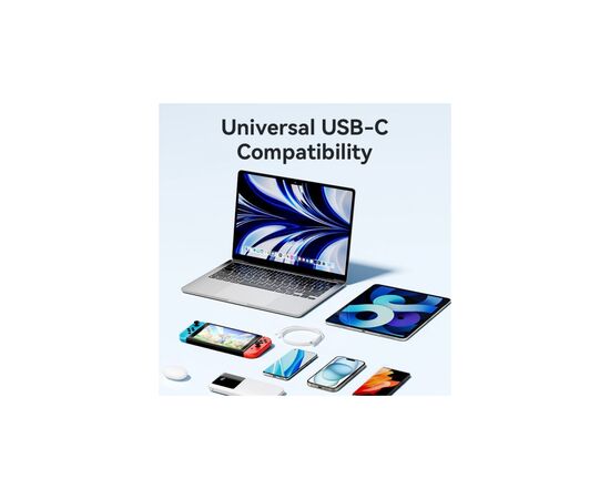 Дата кабель USB-C to USB-C 1.0m 60W white VENTION (TRCWF), изображение 9