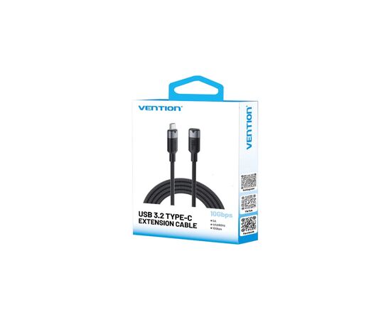 Дата кабель USB-C M/F 1.0m 100W 10Gbps 4K60Hz VENTION (TRFBF), изображение 3