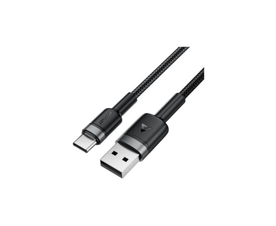 Дата кабель USB 2.0 AM to USB-C 1.2m 60W black Acefast (6974316285144)