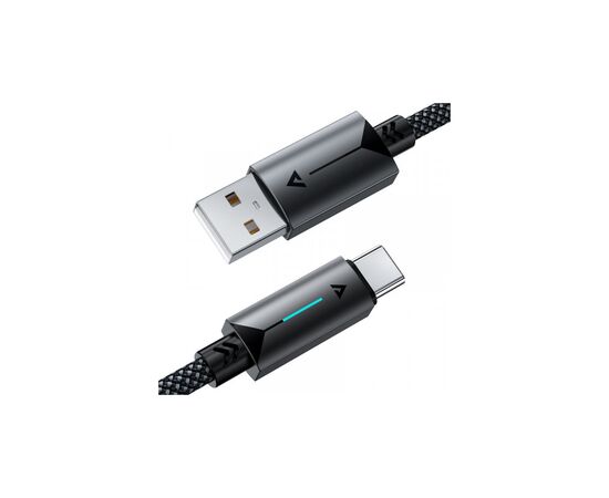 Дата кабель USB 2.0 AM to USB-C 1.2m 60W black Acefast (6974316284482), зображення 2