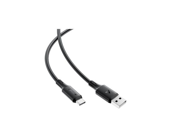 Дата кабель USB 2.0 AM to USB-C 1.2m 3A 60W silicone black Acefast (6974316284178), зображення 3