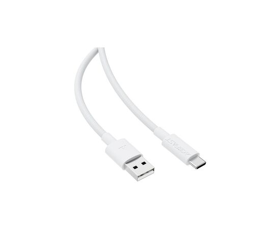 Дата кабель USB 2.0 AM to USB-C 1.2m 3A white Acefast (6974316284260), зображення 3