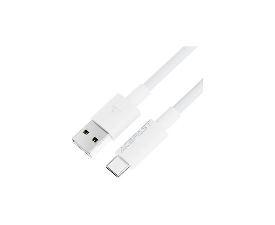 Дата кабель USB 2.0 AM to USB-C 1.2m 3A white Acefast (6974316284260)