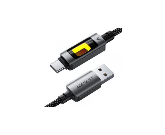 Дата кабель USB 2.0 AM to USB-C 1.2m 60W black Acefast (6974316284673), зображення 2