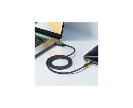 Дата кабель USB 2.0 AM to USB-C 1.2m 60W black Acefast (6974316284673), зображення 6