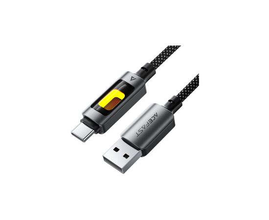 Дата кабель USB 2.0 AM to USB-C 1.2m 60W black Acefast (6974316284673)