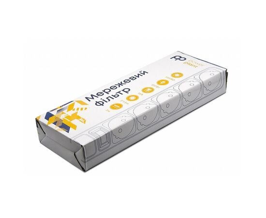 Мережевий фільтр живлення PowerPlant 3 м, 5 розеток, 3x1.0мм2 (PPSA08M30S5), зображення 2