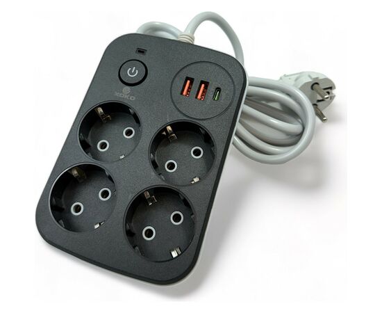 Сетевой фильтр питания XoKo XK-SP-4-2-1-BK