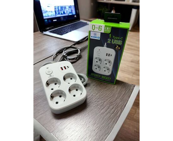 Сетевой фильтр питания XoKo XK-SP-4-2-1-WH, изображение 4