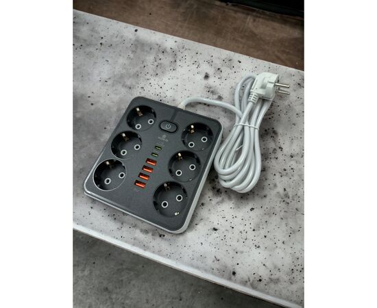 Сетевой фильтр питания XoKo XK-SP-6-4-2-BK, изображение 4