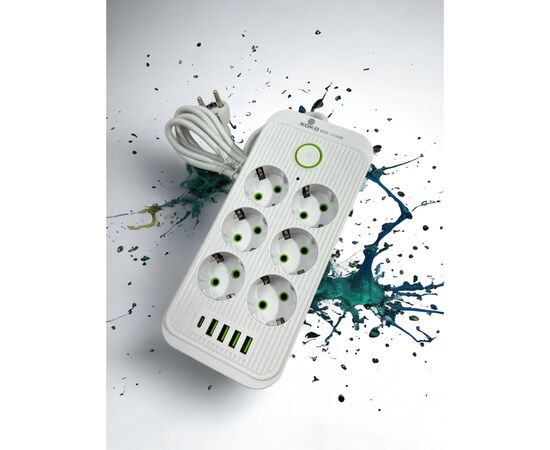 Сетевой фильтр питания XoKo XК-SP6-4-1-WH, изображение 3