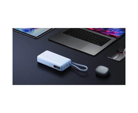 Батарея универсальная Xiaomi 20000mAh 67W Integrated Cable Ice Blue (BHR08O8GL), изображение 8