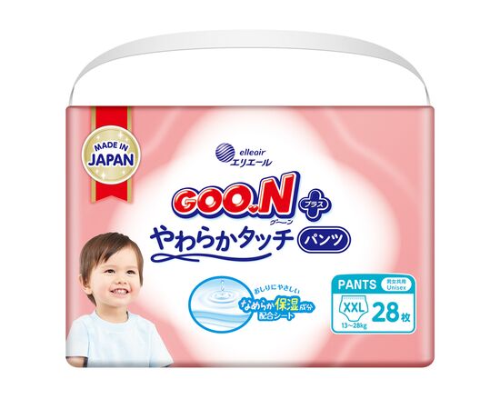 Подгузники GOO.N Plus труси 13-28 кг Розмір ХXL, 28 (21001513)