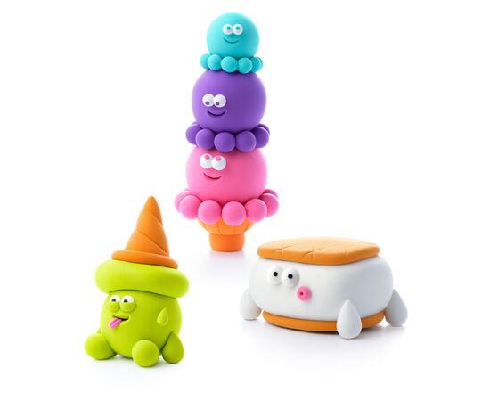 Набор для творчества Lipaka Файні морозивка Кульконавти, Єті Сендвіч, Ріжок Кувирок (60055-UA01), изображение 3