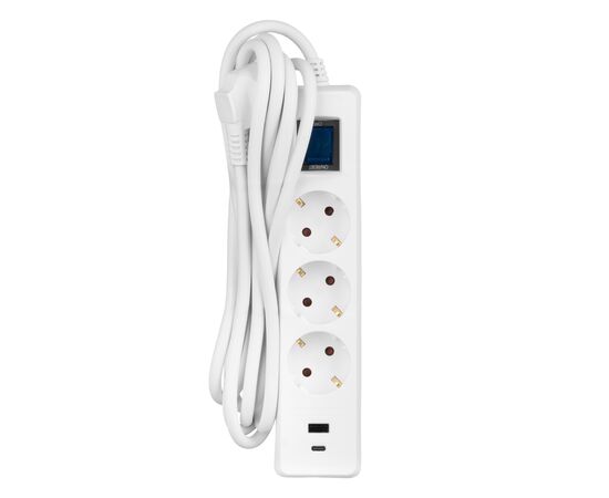 Сетевой удлинитель 2E 2E-SP315M3USBWH, изображение 2