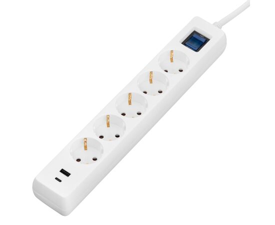 Мережевий подовжувач 2E 2E-SP515M3USBWH, зображення 3