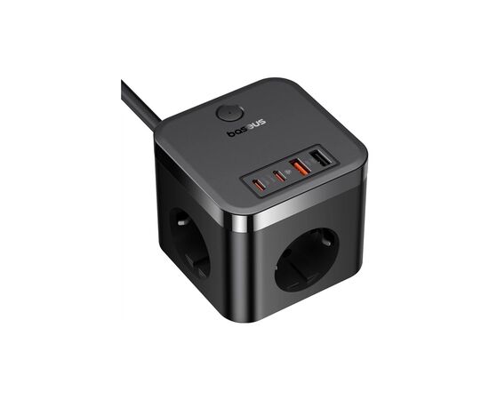 Сетевой фильтр питания Baseus PowerCombo Cube Power Strip (E00066400117-00), изображение 3