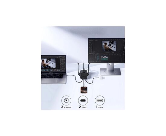 Сетевой фильтр питания Baseus EnerFill FA11 Cube Power Strip (E00082100123-00), изображение 6
