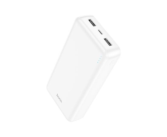 Батарея универсальная HOCO 20000mAh, USB+Type-C, 2A, White (J100A / 44572), изображение 2
