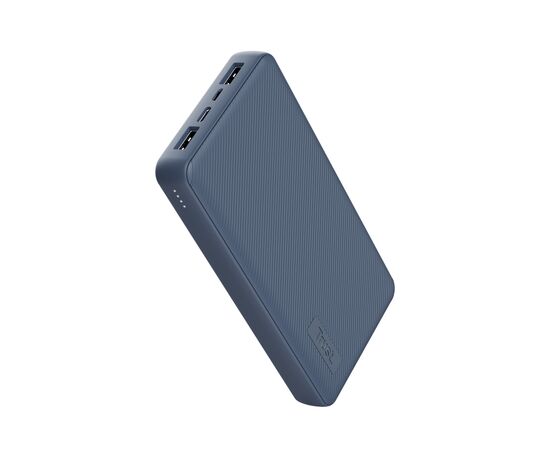 Батарея универсальная Trust Primo 20000 mAh ECO (USB-C/3A, 2*USB-A/2.4А) Blue (25026_TRUST), изображение 3