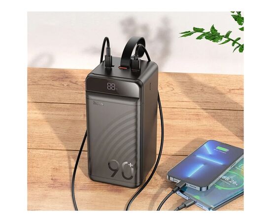Батарея универсальная HOCO 90000mAh Element PD/20W, QC/FCP/SCP/AFC/22.5W, LCD, LED Lamp Black (J123D / 714778), изображение 10