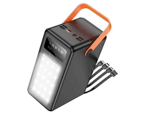 Батарея універсальна HOCO 120000mAh Prometheus 22.5W Fast Chardge, 2*LED lamp, Black (DB120 / 714723)