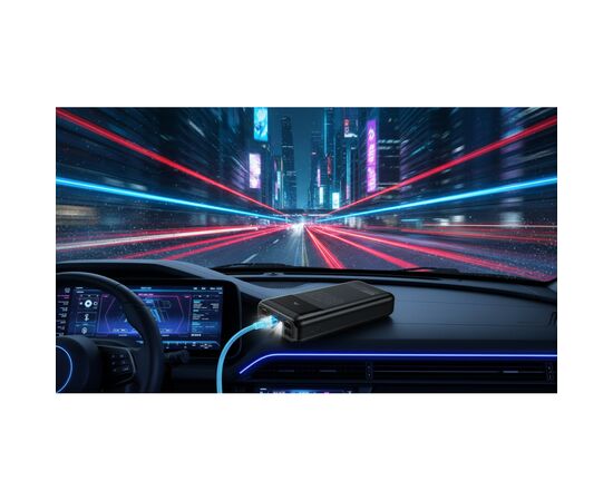 Батарея універсальна HOCO 30000mAh Apollo PD/65W QC/3.0 Black (DB81 / 714720), зображення 7