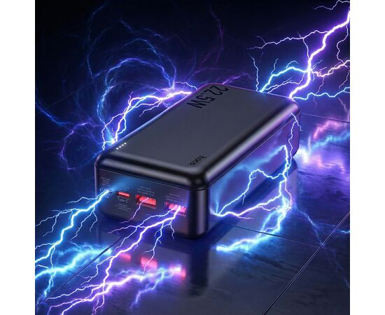 Батарея универсальная HOCO 30000mAh Astute 22.5W PD QC Black (J101B / 714732), изображение 6