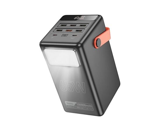 Батарея универсальная HOCO 100000mAh Max Centurion PD/65W, QC, LED Lamp, Black (DB03 / 714722), изображение 2