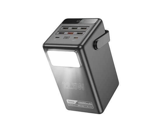 Батарея универсальная HOCO 100000mAh Endure 22.5W PD, QC, LED Lamp, Black (DB03 / 714721), изображение 3