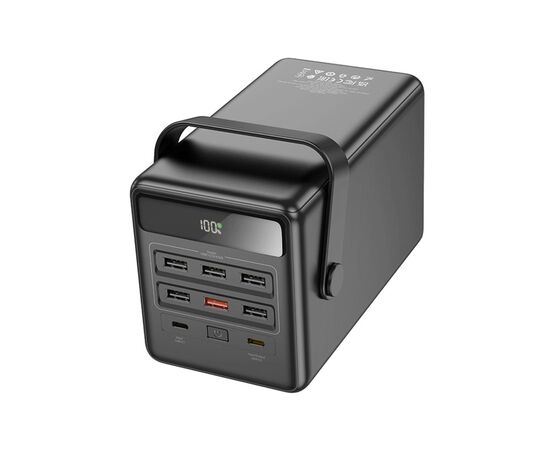 Батарея универсальная HOCO 100000mAh Endure 22.5W PD, QC, LED Lamp, Black (DB03 / 714721), изображение 5