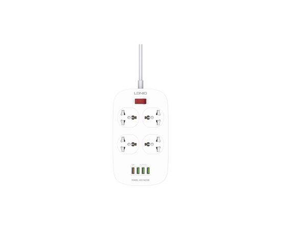 Сетевой фильтр питания LDNIO SC4407Q 4роз. 4USB 2м (SC4407Q), изображение 2