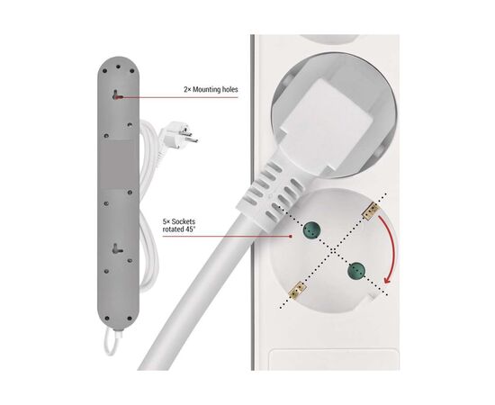 Мережевий подовжувач EMOS P1523FC, зображення 12