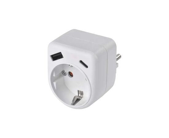 Зарядное устройство EMOS 1xUSBA + 1xUSBC PD20W (P0075), изображение 2