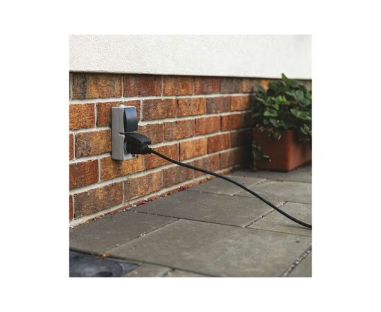 Розетка EMOS + вимикач прохідний вертикальний зовнішній сірий IP44 (A1396.4), изображение 7