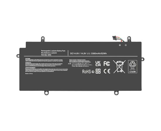 Акумулятор до ноутбука Toshiba PA5136U, 52Wh (3480mAh), 4cell, 15.2V, Li-ion (A71173)