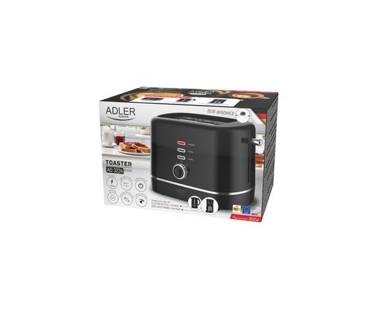 Тостер Adler AD 3224 black, зображення 6