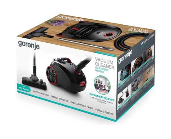 Пылесос Gorenje VCE 21 SFBKR (VCE21SFBKR), изображение 10