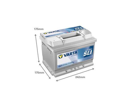 Аккумулятор автомобильный Varta Silver Dynamic 61Аh (561400060), изображение 3