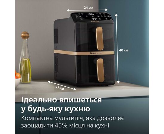 Мультипечь Philips Stacked Dual (NA462/70), изображение 5