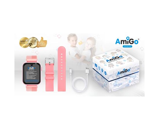 Смарт-часы Amigo GO10S Pro WIFI Рожевий Смарт-годинник для дітей (1182493), изображение 2