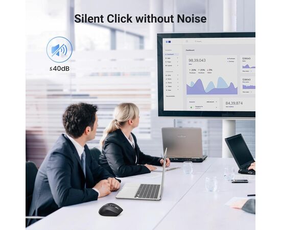 Мышка Ugreen M751 Wireless/Bluetooth Black (45792), изображение 6